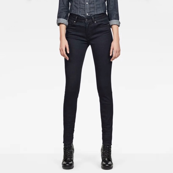 Sale! G-Star RAW Shape High super skinny jeans Rinsed color size 25/32 - Picture 2 of 12